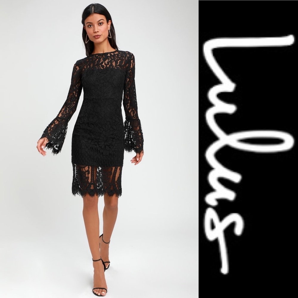 Lulus Elegance Lace Midi Dress
